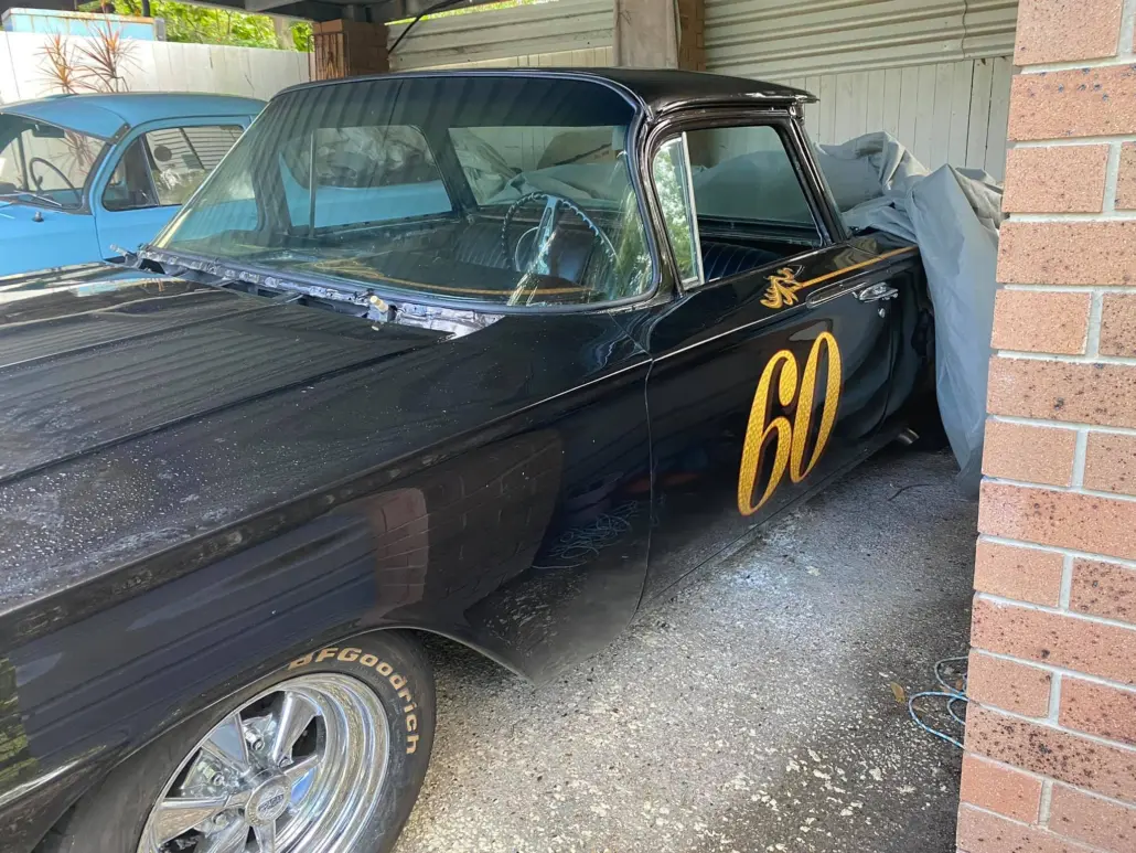 Old-school classic car windscreen repair