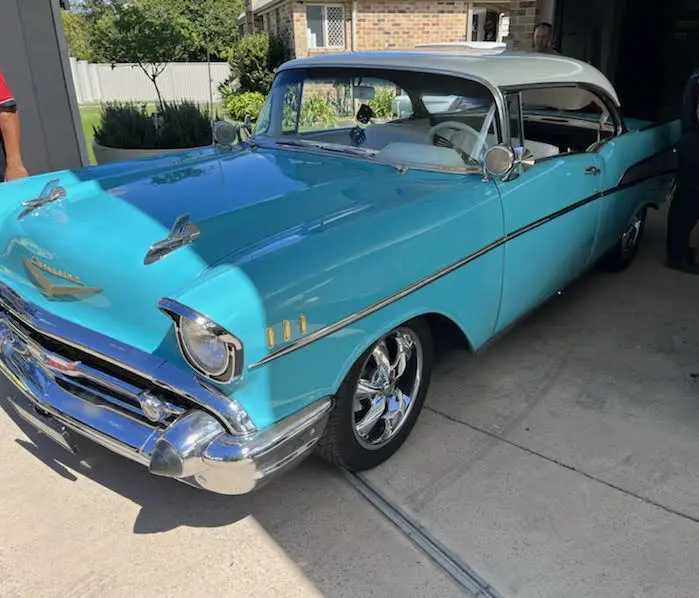 Windscreen chip repair on a classic car