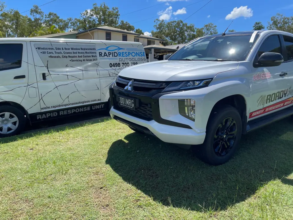 Rapid Response Autoglass van on a job